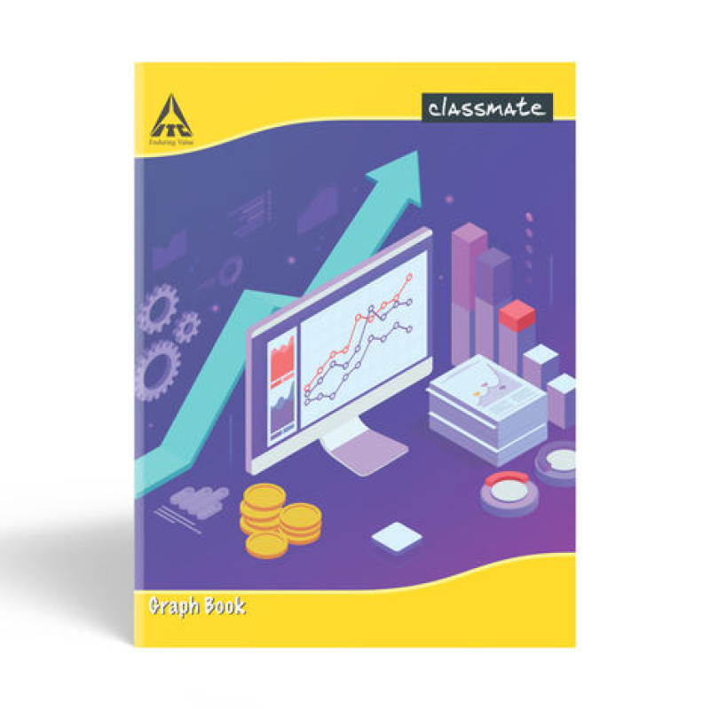 Classmate Graph book (28 x 22 cm, Assorted Designs) Classmate Graph book (28 x 22 cm, Assorted Designs)